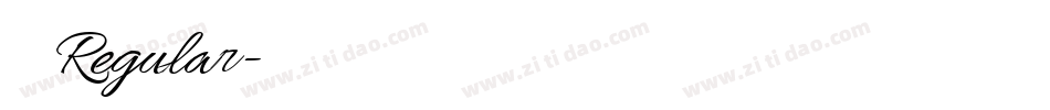 字魂 Regular字体转换